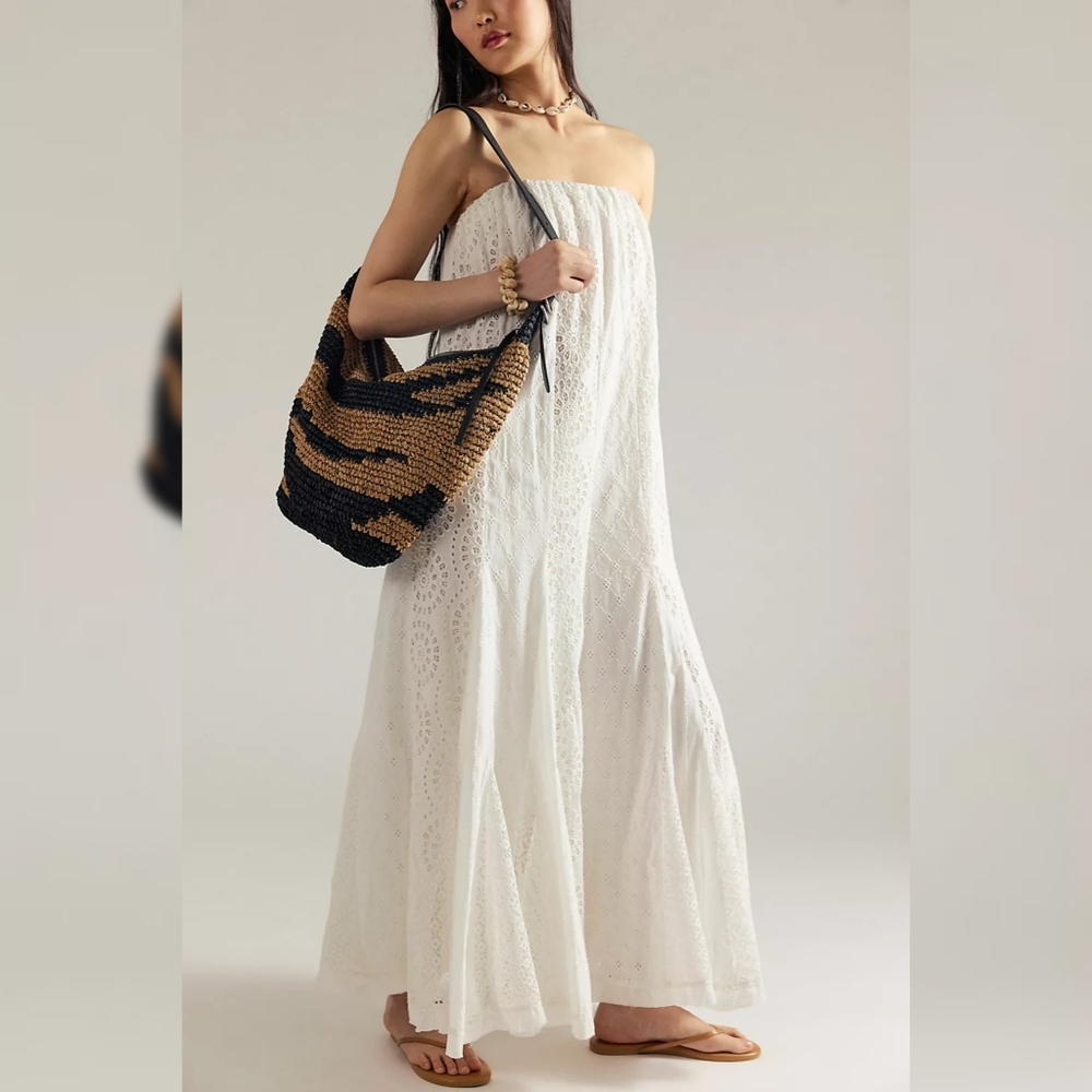 Free‎ People Midnight Cruiser One-piece Jumpsuit Ivory White Women's Size Small